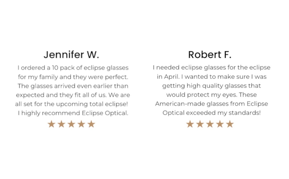 Legit Eclipse Glasses for sale in stock with reviews Dallas